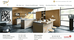 Desktop Screenshot of kueche-creativ.de